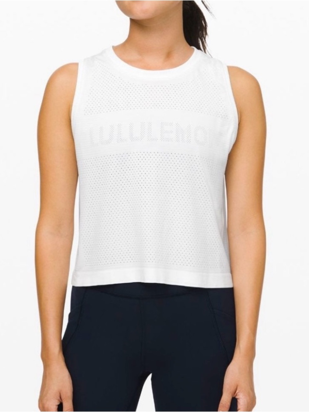 LULULEMON Breeze By Muscle Crop Tank Top Size 6